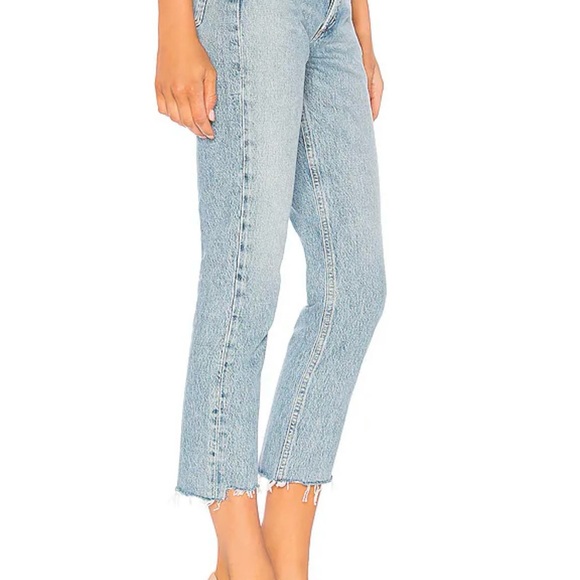 NWT AGOLDE High Rise Straight Crop in Zephyr - Picture 2 of 8